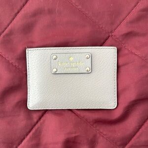 Kate Spade Gray Card Holder